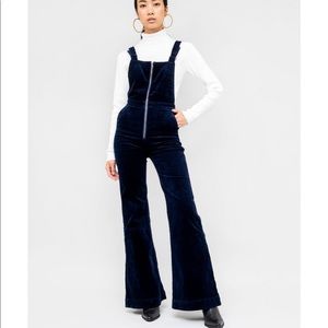 Rolla’s - Eastcoast Flare Overalls Navy Blue